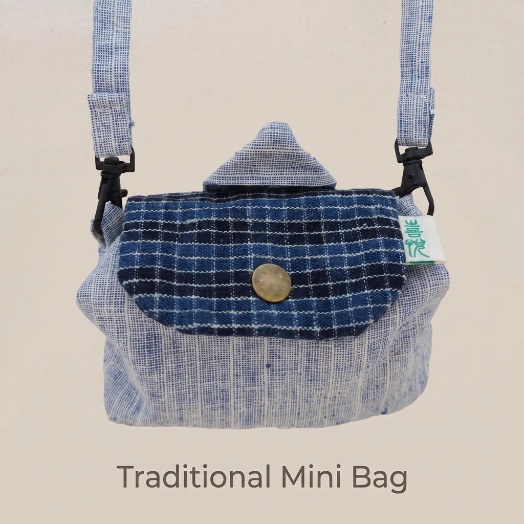 Handmade Homespun "Tofu" Bag