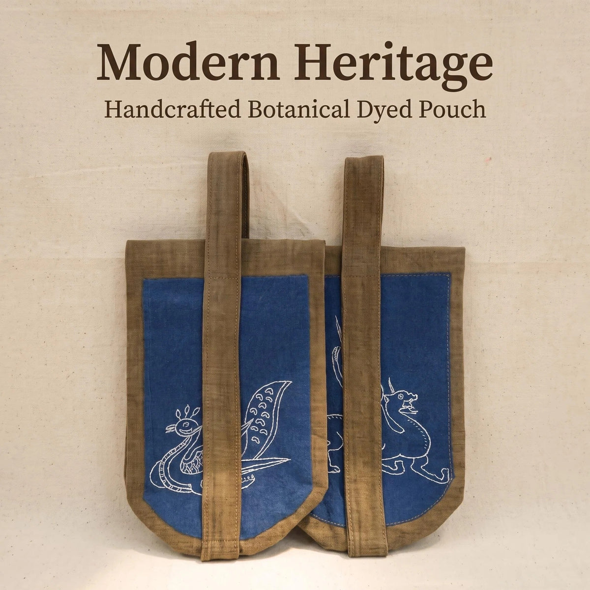 Heritage Reproduction: Embroidered Auspicious Beast Brocade Comb Pouch