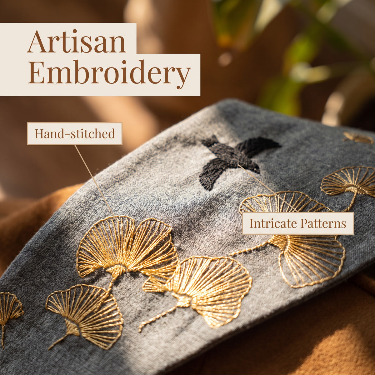 Embroidered Cloud Shoulder