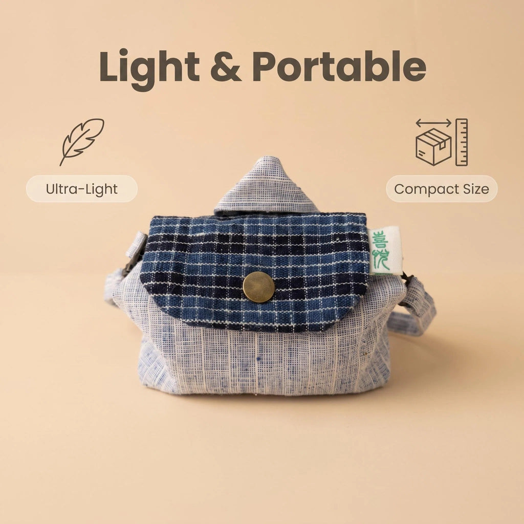 Handmade Homespun "Tofu" Bag