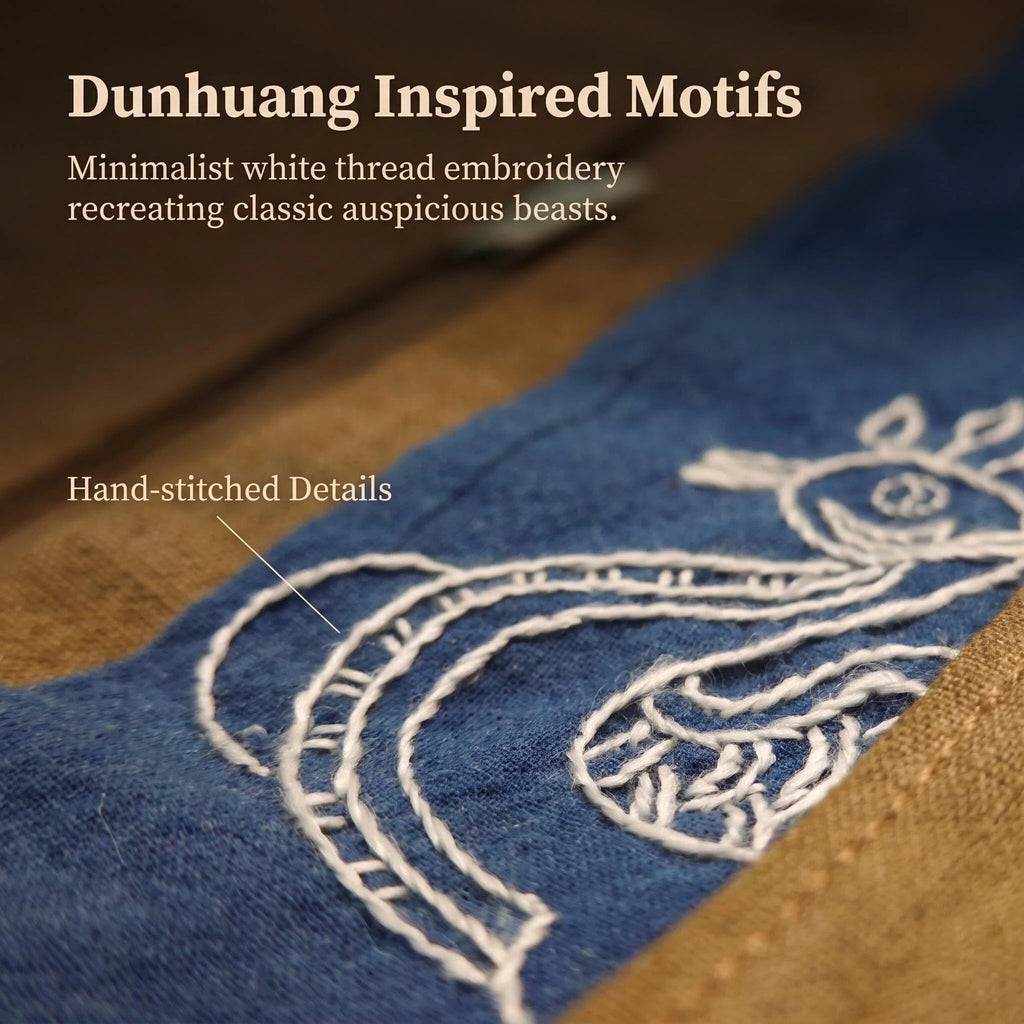 Heritage Reproduction: Embroidered Auspicious Beast Brocade Comb Pouch